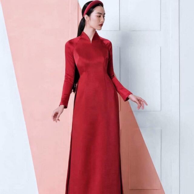 Vải lụa nhung. Đỏ. Hàng đẹp