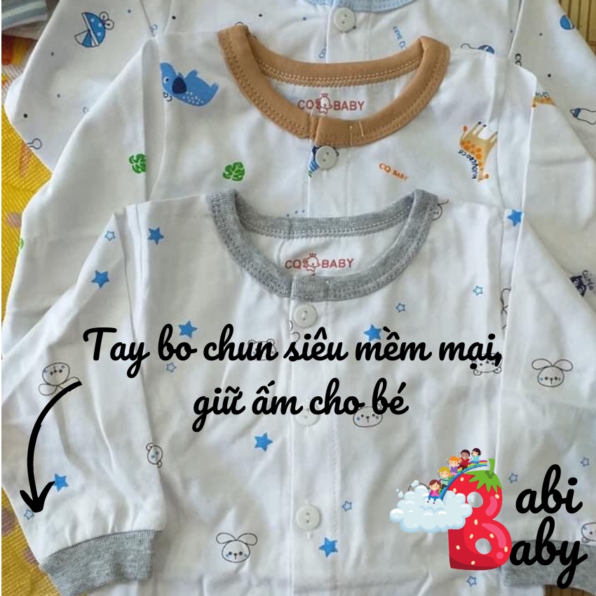 Quần dài sơ sinh bé trai bé gái BABI BABY hè thu đông mềm mại giá rẻ đồ sơ sinh cho bé mẫu CQ trắng màu từ 0-9 tháng