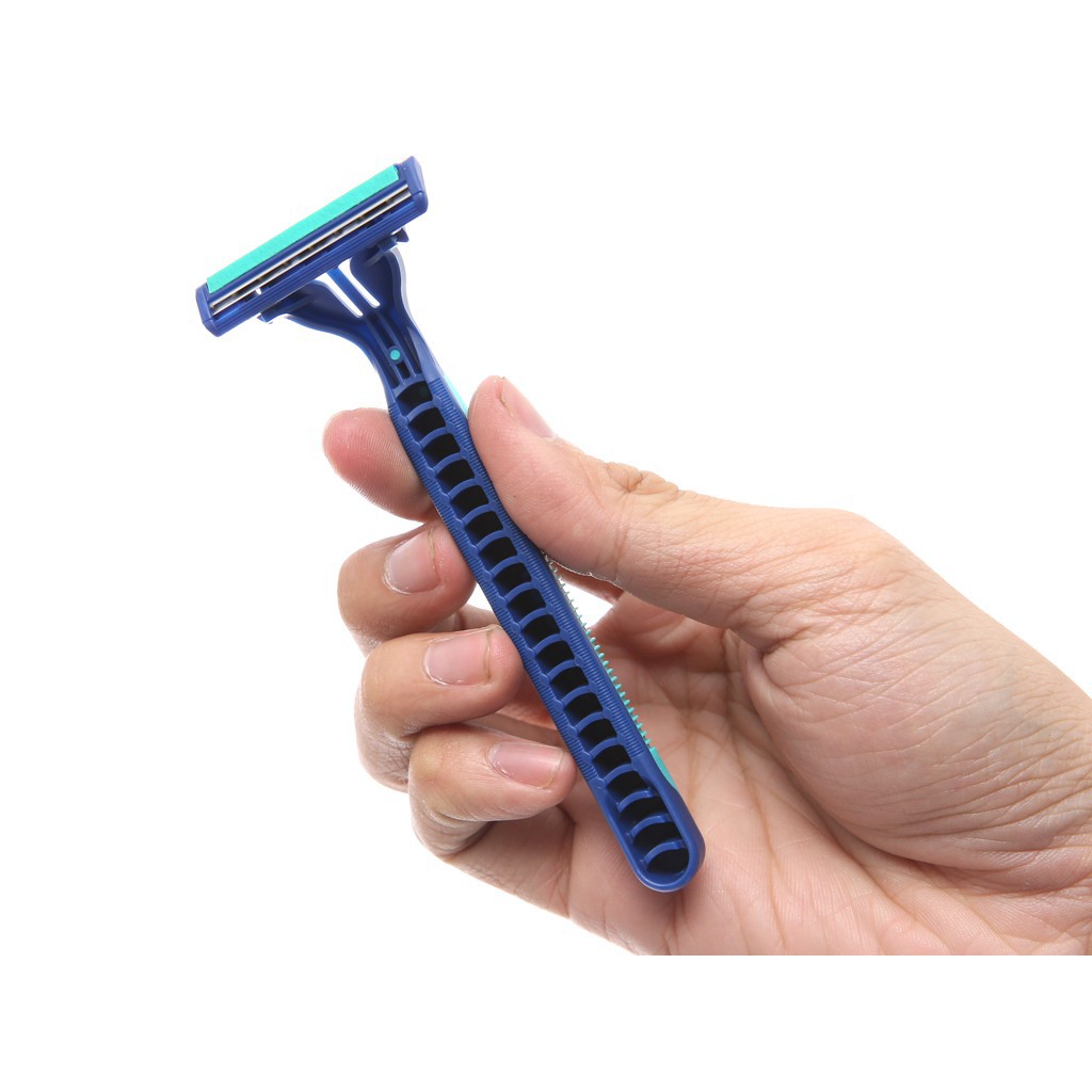 Dao cạo râu Gillette Blue 2 Plus Cán xanh - Dao cạo Gillette Blue II Plus (5+1 cái/gói)