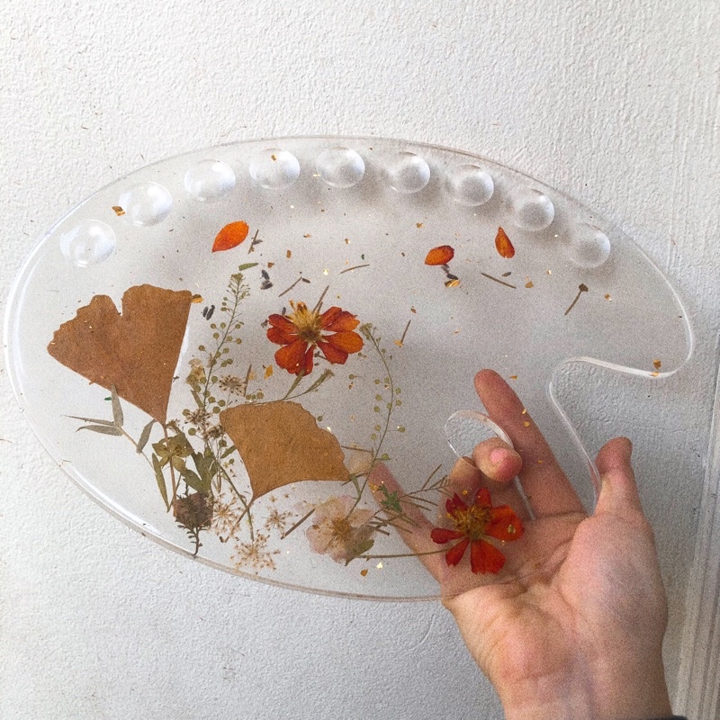 Palette bảng pha màu resin