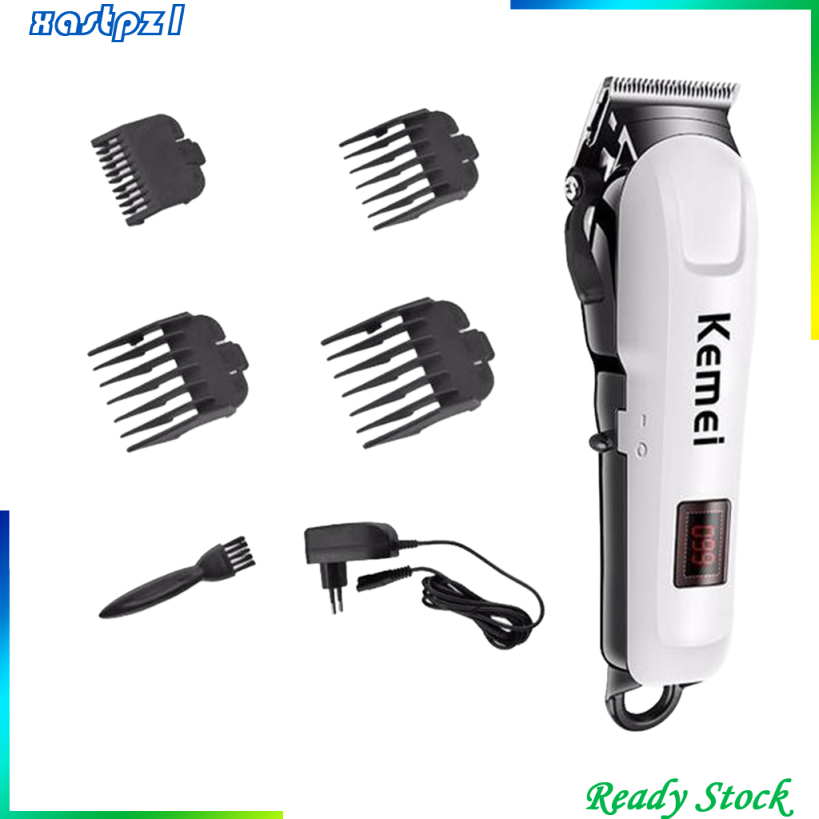 [Ready Stock]Men Electric LCD Hair Clipper Trimmer Haircut Machine Barber Shop Shaver EU