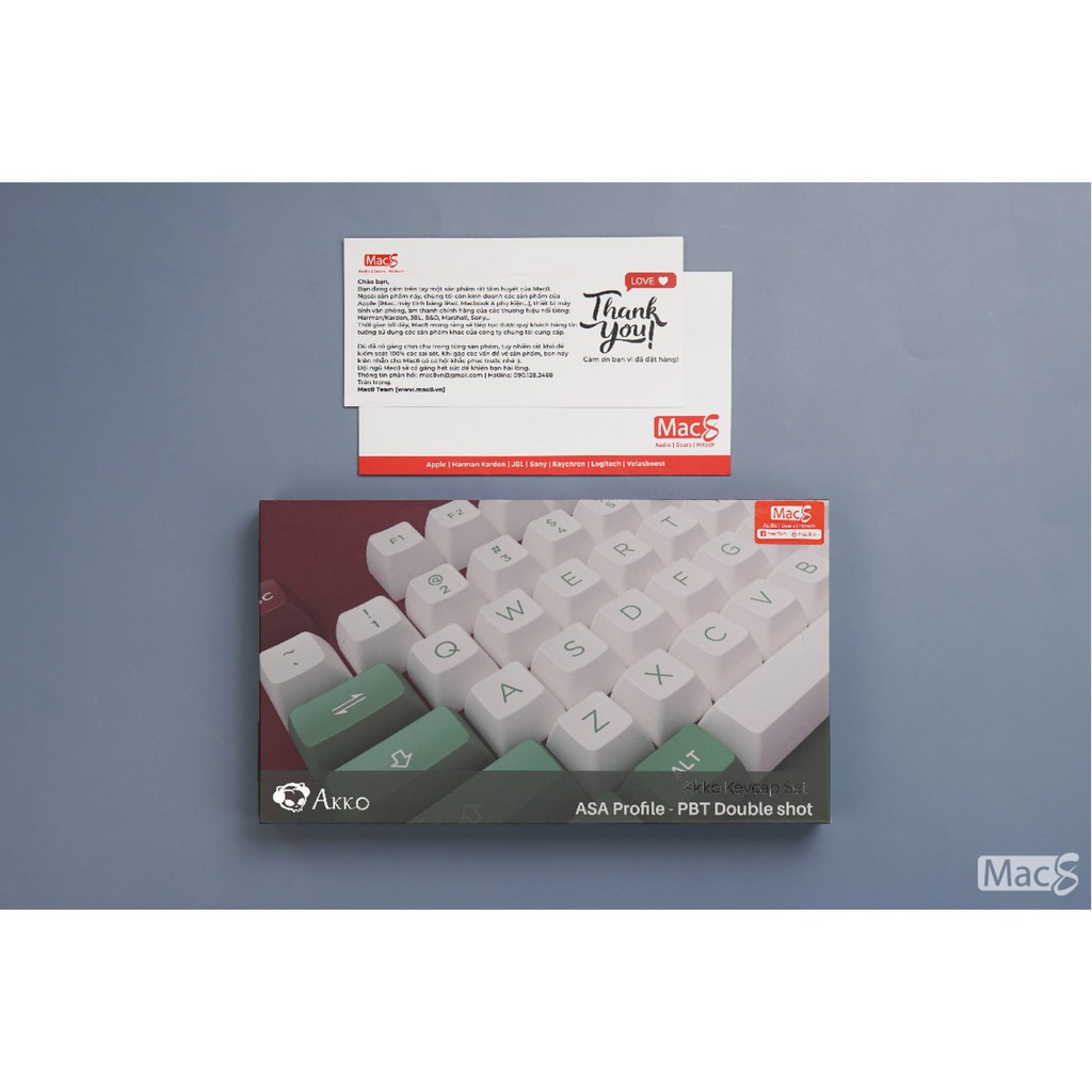 Bộ AKKO Keycap set – Matcha Red Bean (PBT DoubleShot/ASA profile/158 nút)