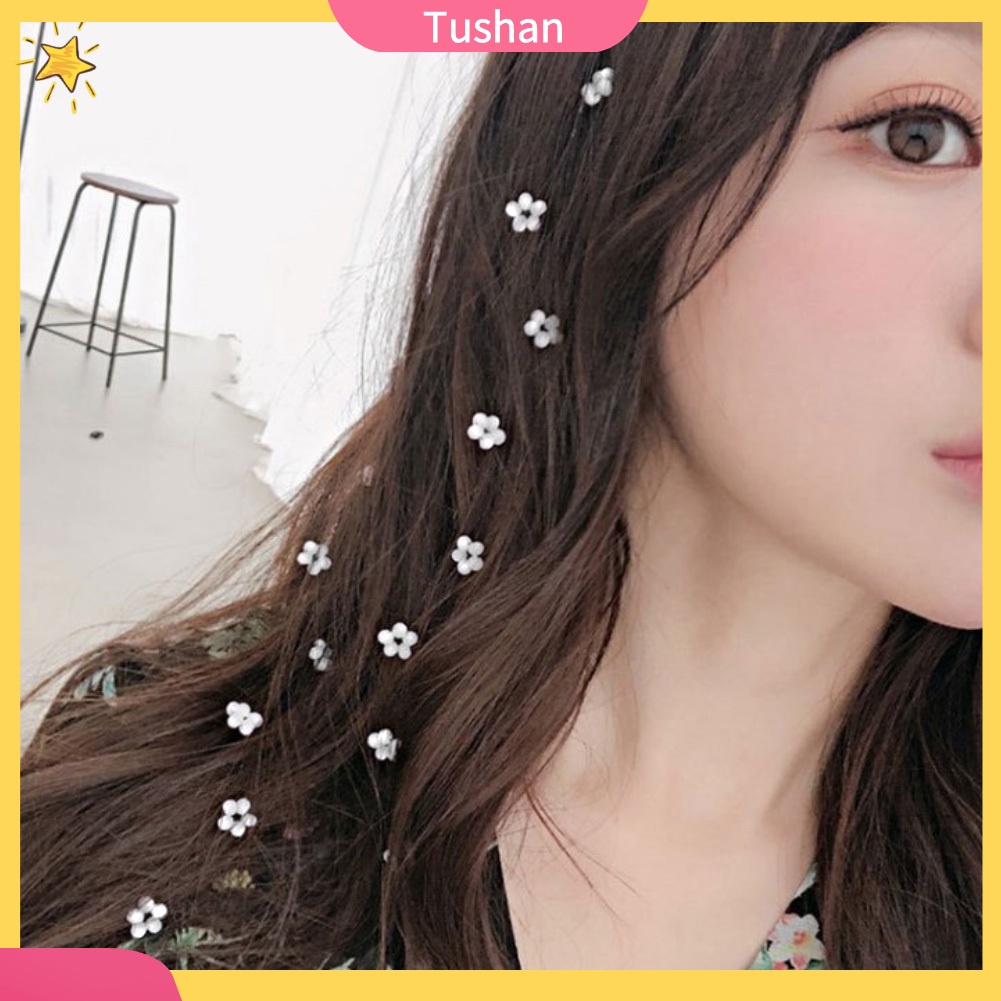 Kẹp tóc hoa vải dài xinh xắn cho nữ