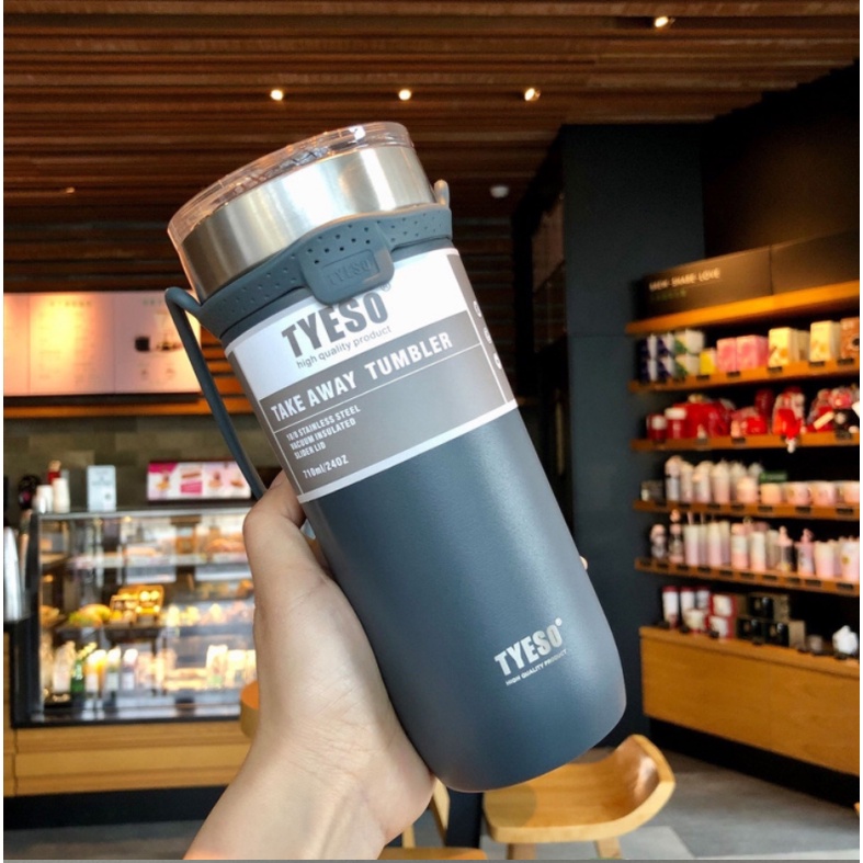 Ly giữ nhiệt Tyeso 710ml có quái xách , kèm quà tăng | BigBuy360 - bigbuy360.vn