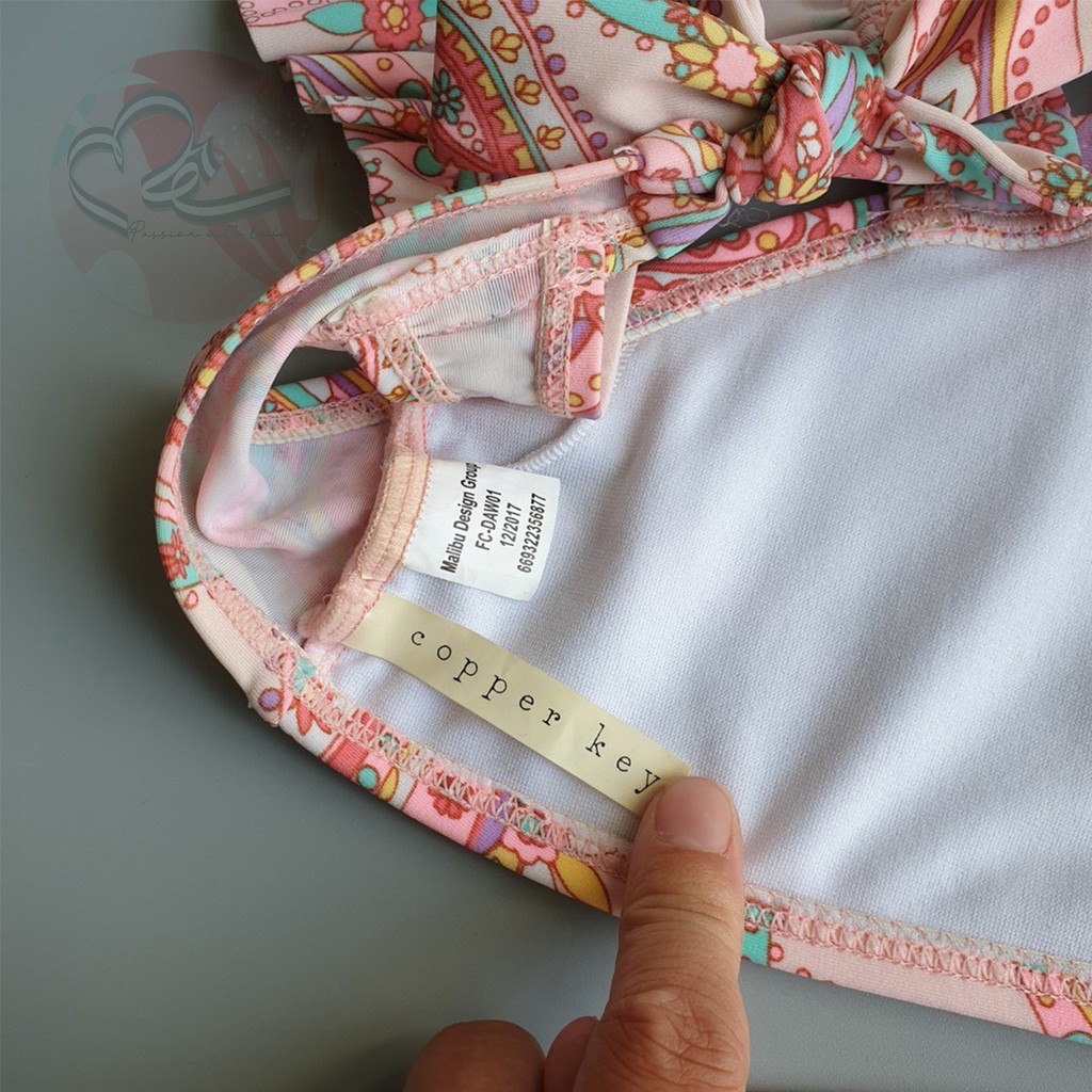 Bộ bơi hai mảnh cho nàng điệu copper key hàng mẫu xuất khẩu MỸ