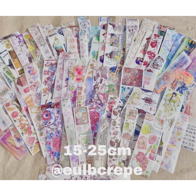 Gói băng dính trang trí washi pet tape ngẫu nhiên