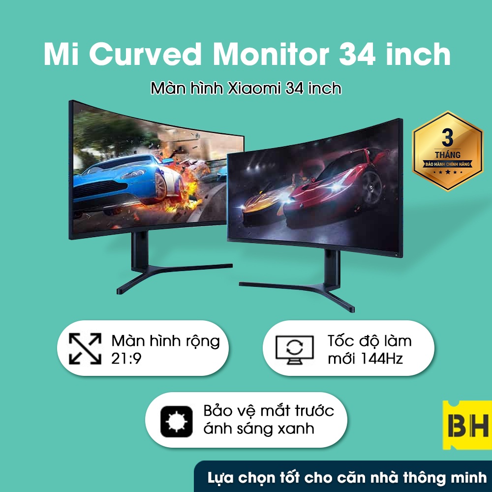 Màn hình máy tính cong Gaming Xiaomi Curved 34 inch