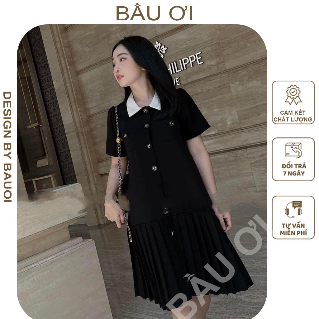 [MẪU MỚI V99] ĐẦM BẦU THIẾT KẾ THỜI TRANG CÔNG SỞ MẶC ĐƯỢC SAU SINH FREE SIZE ĐẾN 75 KG - VÁY  BẦU BABYDOLL ĐẸP