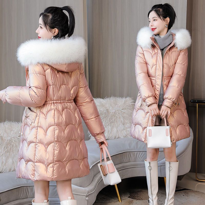 Áo Khoác Phao Bóng Dáng Rộng Có Mũ Trùm Đầu Chất Liệu Cotton Dày Dặn Thời Trang Mùa Đông