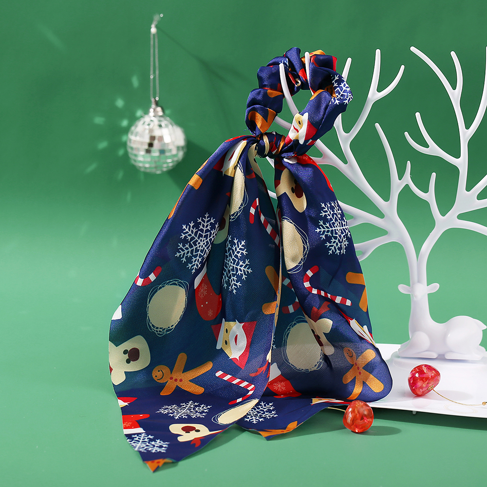 Dây Buộc Tóc Hishop Chủ Đề Giáng Sinh In Hình Tuần Lộc / Hoa Tuyết Dành Cho Nữ