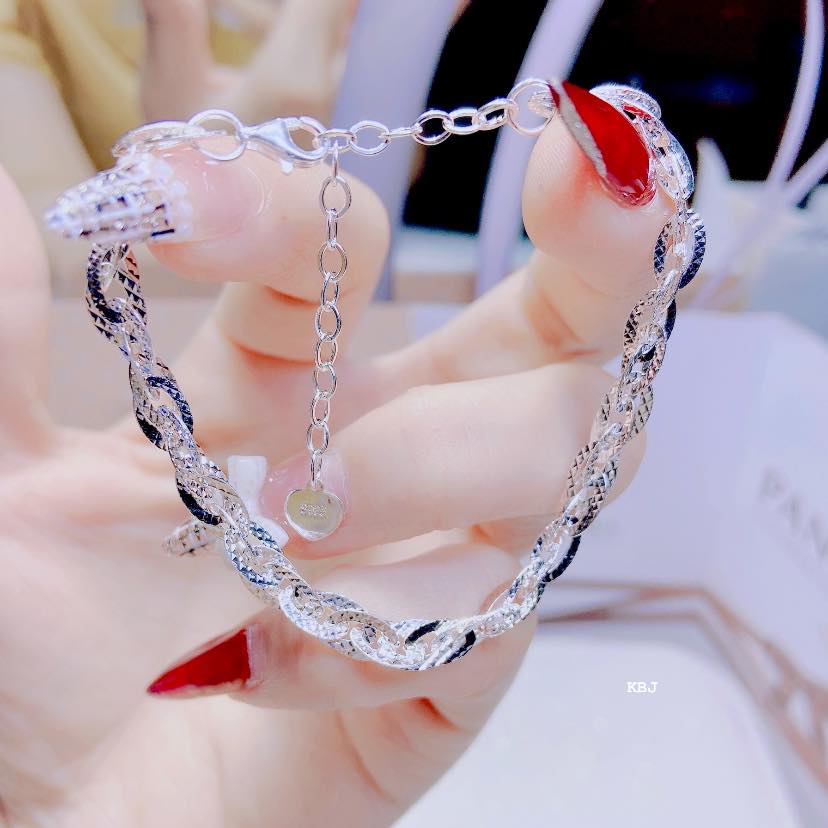 LẮC TAY KÉP DẦY DẶN BẠC 925