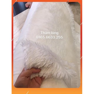 Thảm Lông Chụp hình- Thảm Trắng Sợi  giá rẻ