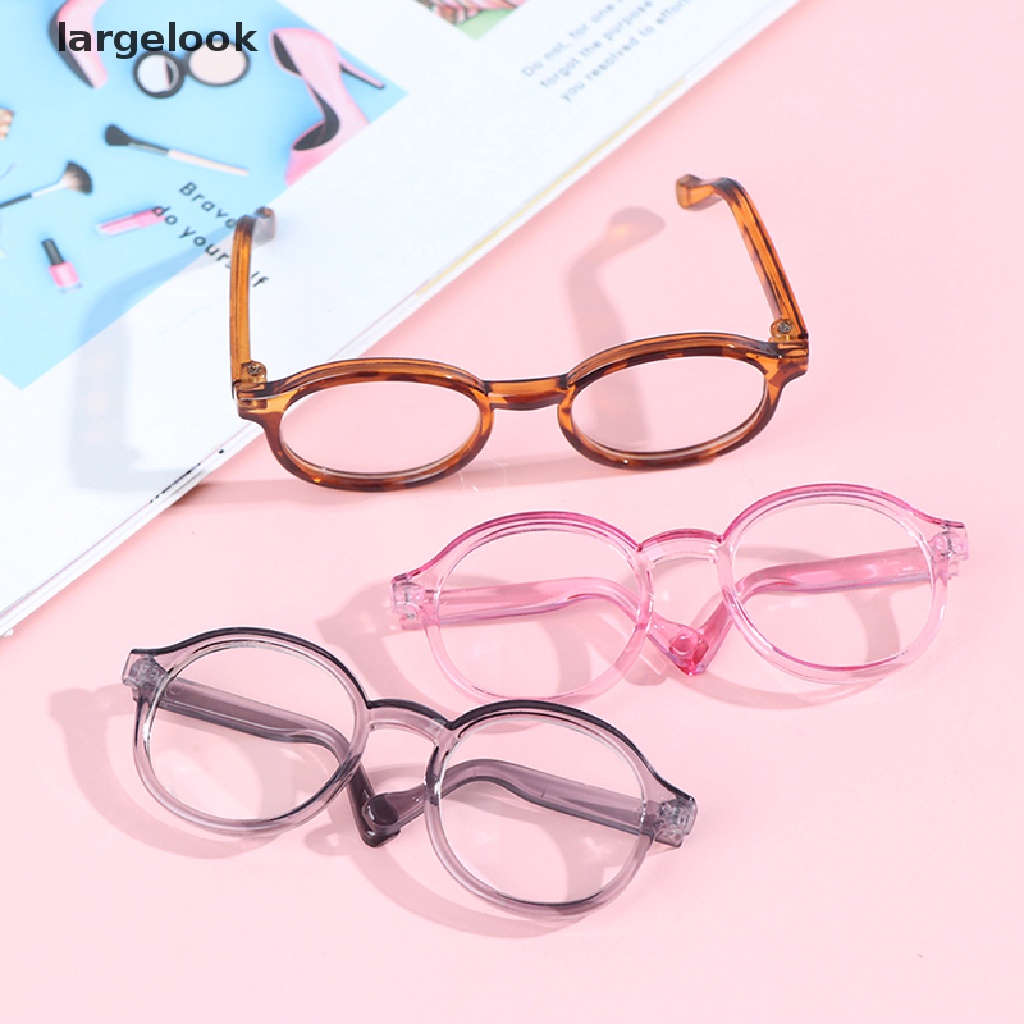 Mắt kính 9cm 1/6 gọng tròn màu trong suốt thích hợp cho búp bê