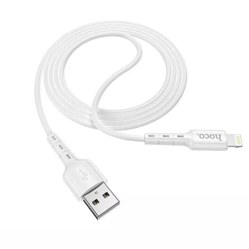 Cáp sạc nhanh/Micro/TypeC 2.4A HOCO DU01 dây PVC Siêu bền chống rối-LionkingStore