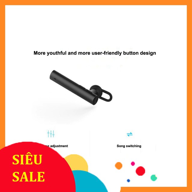 [SiêuRẻ] Tai nghe bluetooth xiaomi youth phiên bản mới nhất cho điện thoại ipad ipod máy tính bảng có mic siêu nhẹ thời 