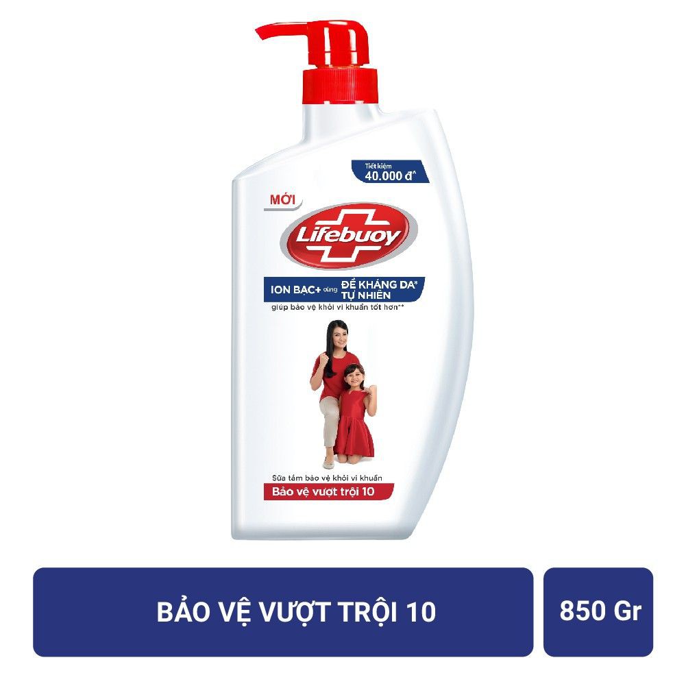 Sữa tắm Lifebuoy Bảo vệ khỏi vi khuẩn 850gr (Chai) | BigBuy360 - bigbuy360.vn