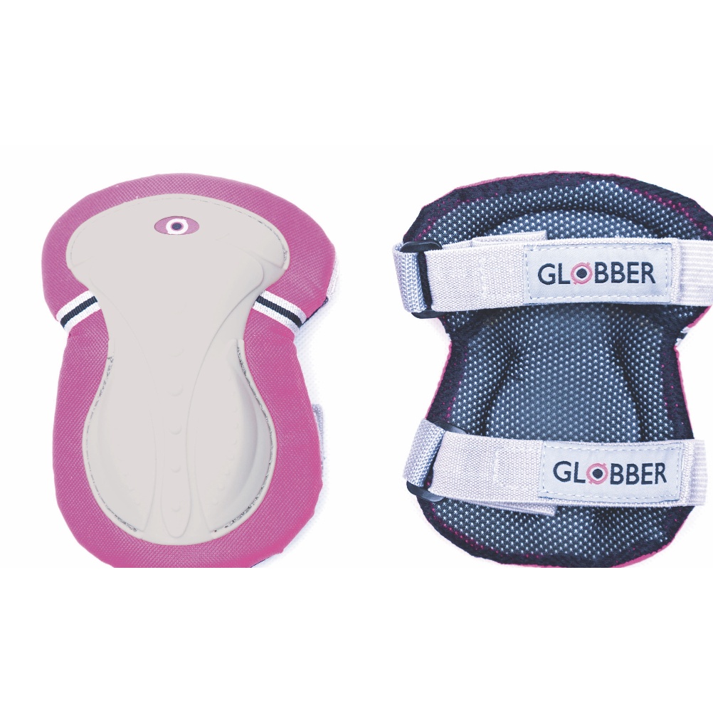 Bộ bảo hộ chơi xe trượt Globber Junior XS cho trẻ em từ 6 đến 10 tuổi (bảo hộ đầu gối, khuỷu tay và bàn tay) - Hồng