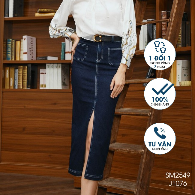 Juyp ôm , xẻ trước, 2 túi trước Emspo J1076