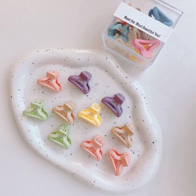 Kẹp tóc cho bé càng cua mini nhiều màu sắc xinh xắn SET 10 KẸP CÀNG CUA MINI XINH CHO BÉ PK32