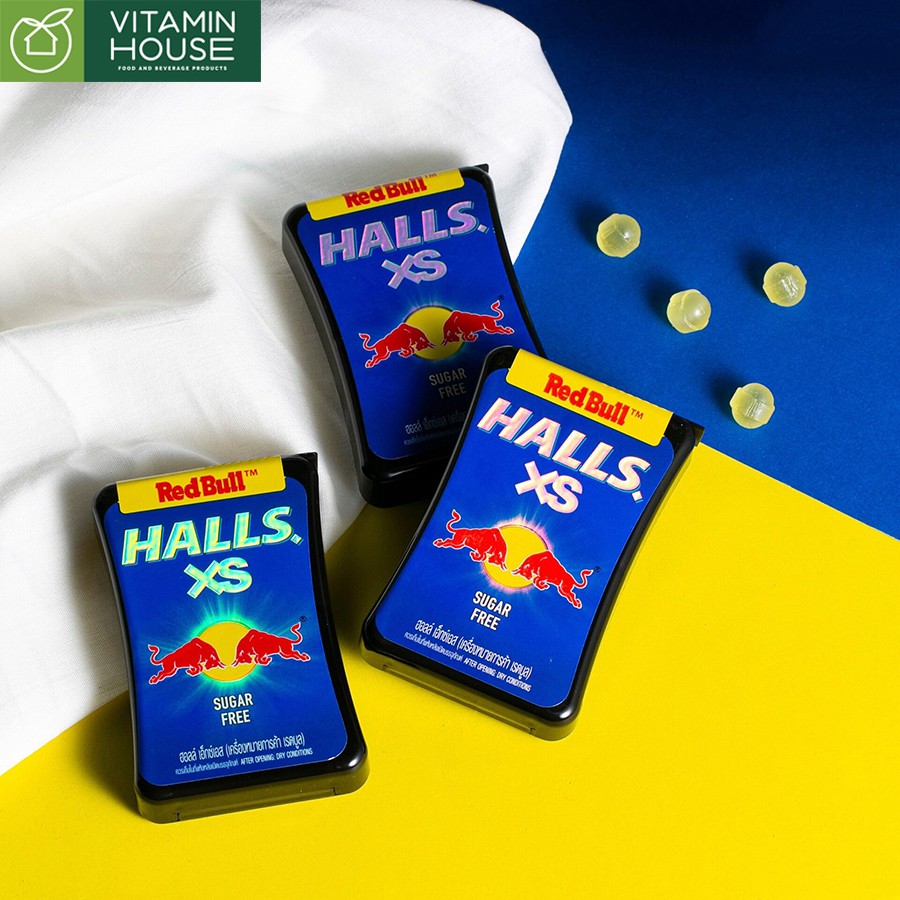 Kẹo ngậm Halls XS Redbull Thái Lan [Vitamin House]