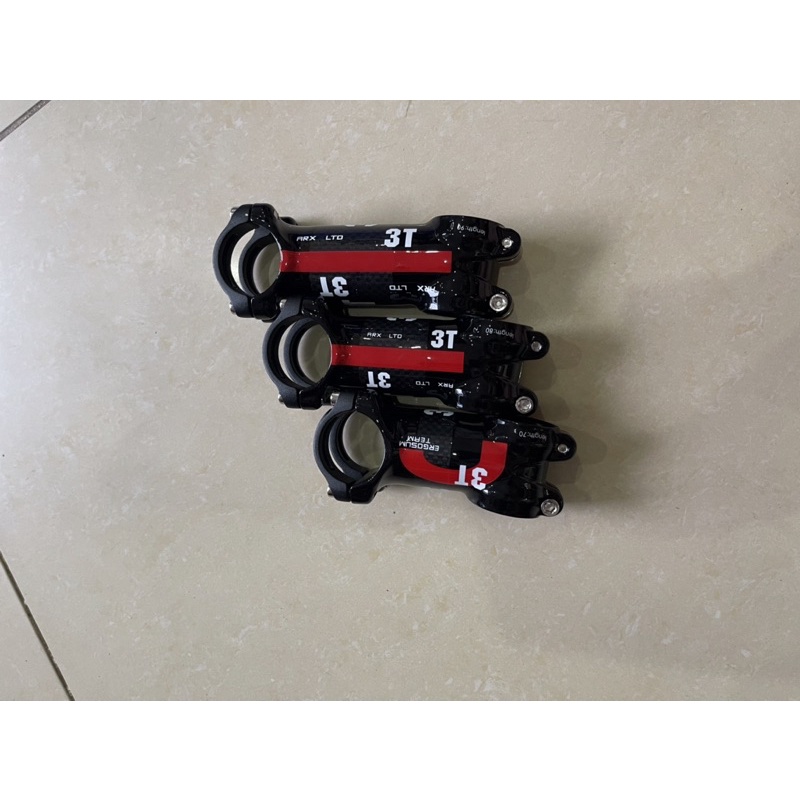Bộ 3 món Ghi đông ,Pô Tăng ,Cọc yên Carbon 3T dành cho xe MTB