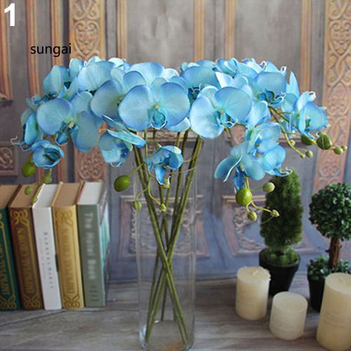 ☆Áo Thun In Hình Thời Trang Năng Động Cho Nữ☆1 Bông Hoa Lan Giả Bằng Vải Dùng Trang Trí Tiệc Cưới