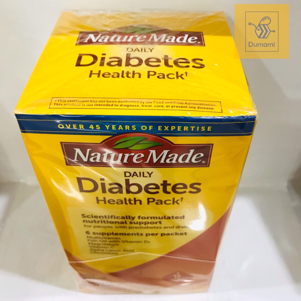 Viên Uống Điều Hòa Tiểu Đường Nature Made Diabetes 60 gói