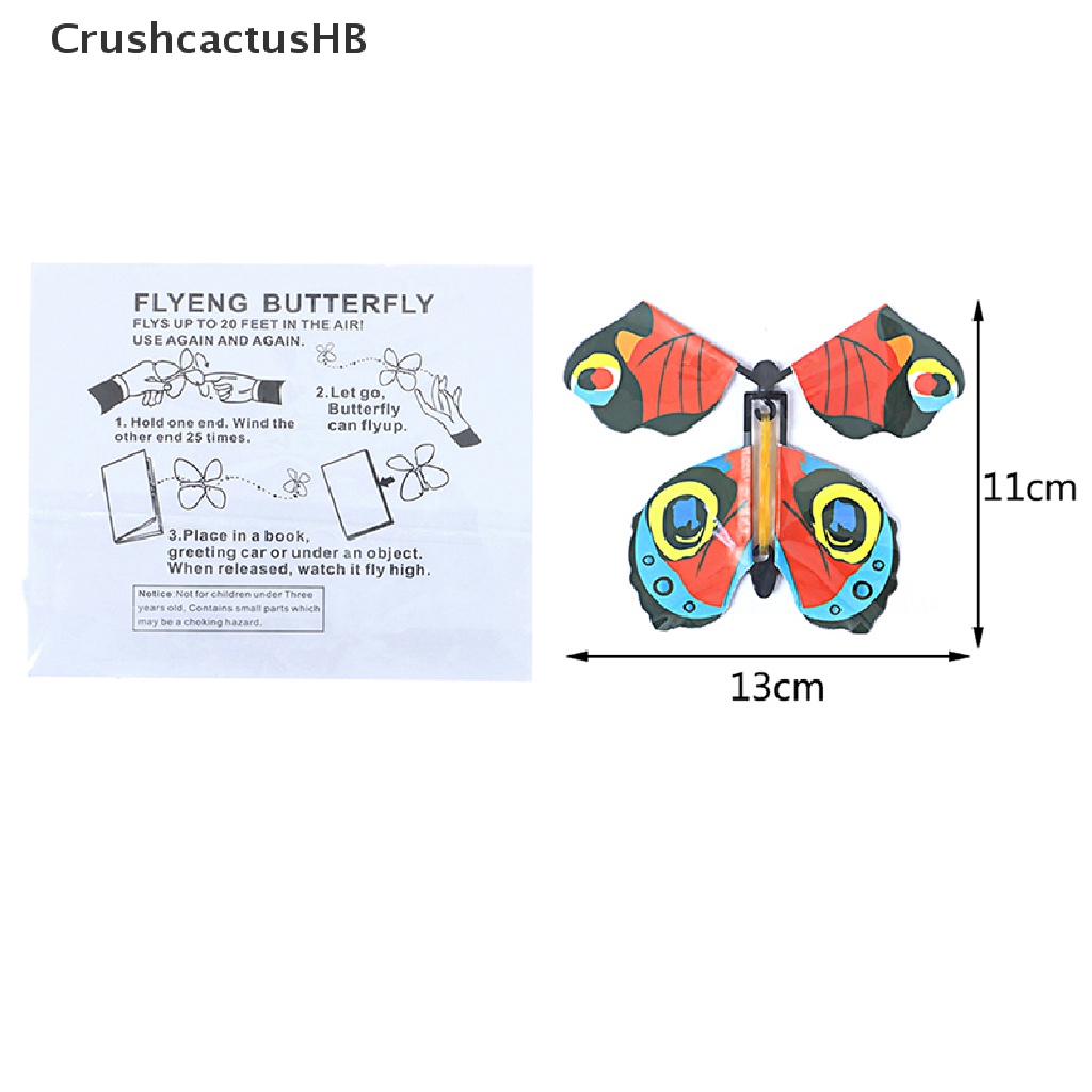 [CrushcactusHB] 5Pcs Magic Flying Out Butterfly Surprise Magic Props Mystical Trick Toys Hot Sell