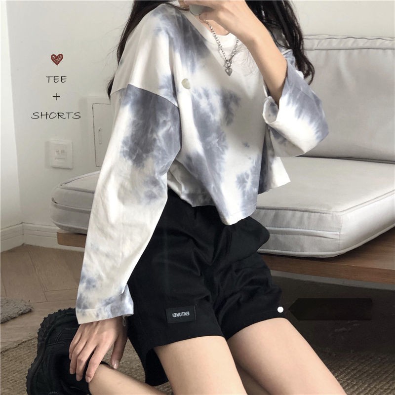 Fashion Korean Fashion Round Neck Long Sleeve T-shirt 15 Days (Available)