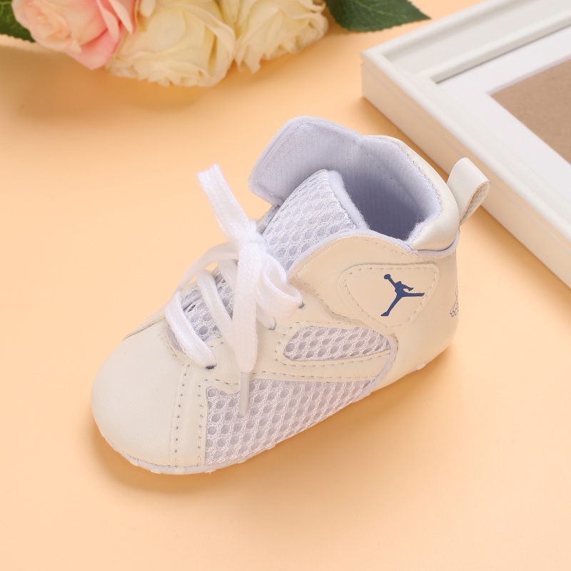 Giày Thể Thao Bằng Da PU Đế Cotton Chống Trượt Dành Cho Bé Trai Sơ Sinh Tập Đi