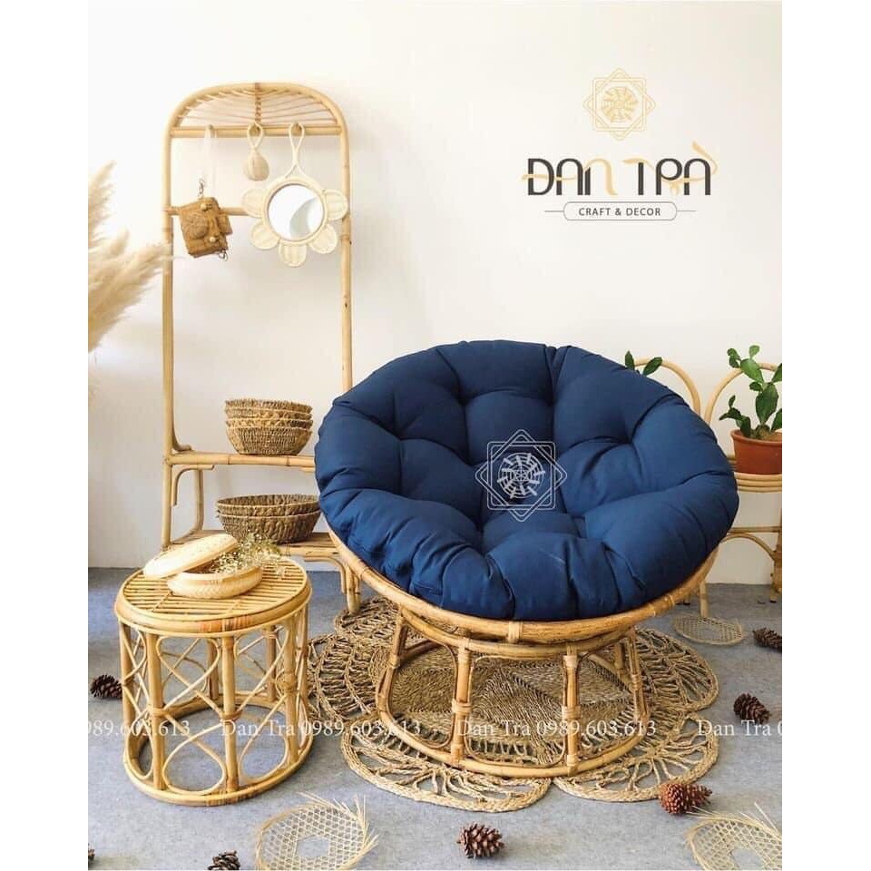 Ghế Mây Tròn Papasan Size 1m Truyền Thống, Ghế Mây Tròn Cao Cấp, Ghế Mây Tròn Thư Giãn Giá Rẻ, Nội Thất Mây Tre Đan