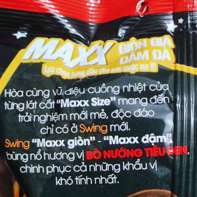 Bánh Snack Khoai tây Ostar &amp; Swing gói 63g