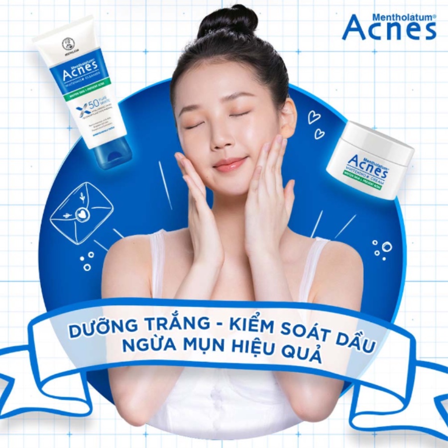 Sữa rửa mặt dưỡng trắng Acnes Pure White Cleanser 100g