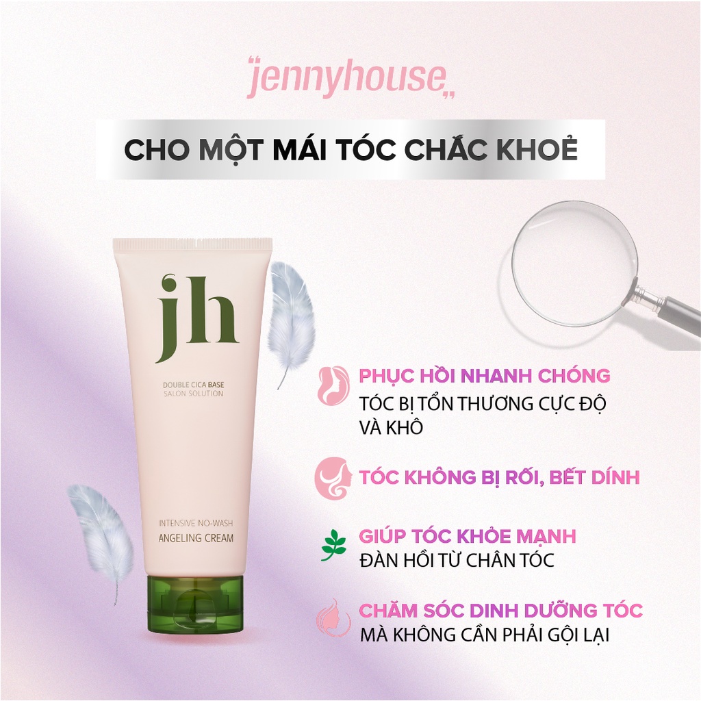 Kem Dưỡng Ẩm Cho Tóc JENNY HOUSE Leave-In Angelring Cream 150ml - Phục Hồi Tóc Gãy Rụng Bảo Vệ Tóc