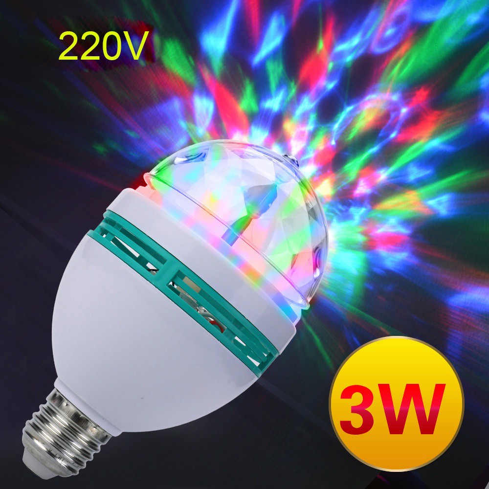 Đèn Led Xoay Sân Khấu 7 Màu Siêu Đẹp (Đuôi E27)