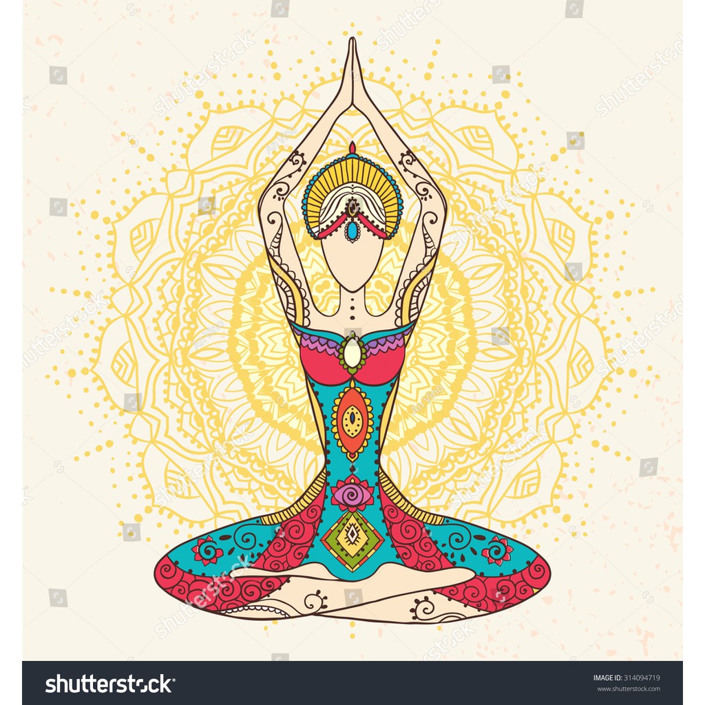 Tranh lụa 3d trang trí chủ đề Yoga Thước 1,5m x 2m YOGA 11