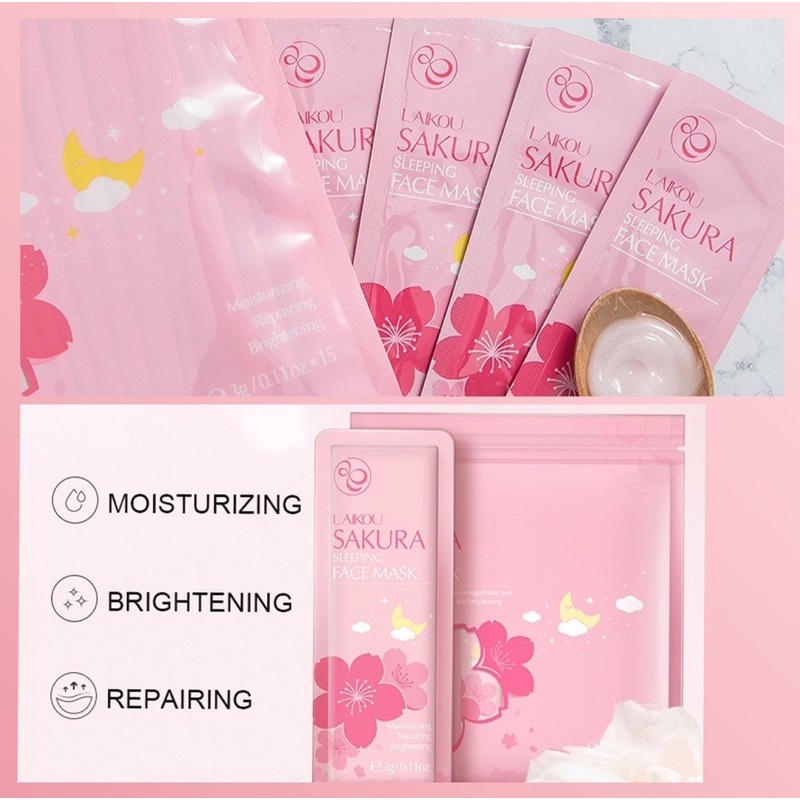 Mặt Nạ Ngủ LAIKOU Hoa Anh Đào Sakura