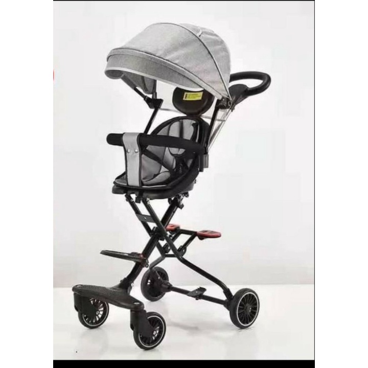 Xe đẩy đi bộ cho bé cao cấp có đệm và mái che 811