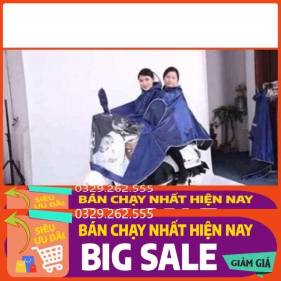 (Big Sale) Áo mưa vải dù phản quang loại 1 đầu và 2 đầu ( chống mưa hắt, vải dù siêu bền)