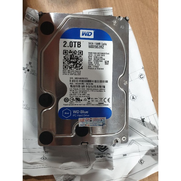 Ổ cứng HDD WD Blue 2TB 3.5 inch SATA III