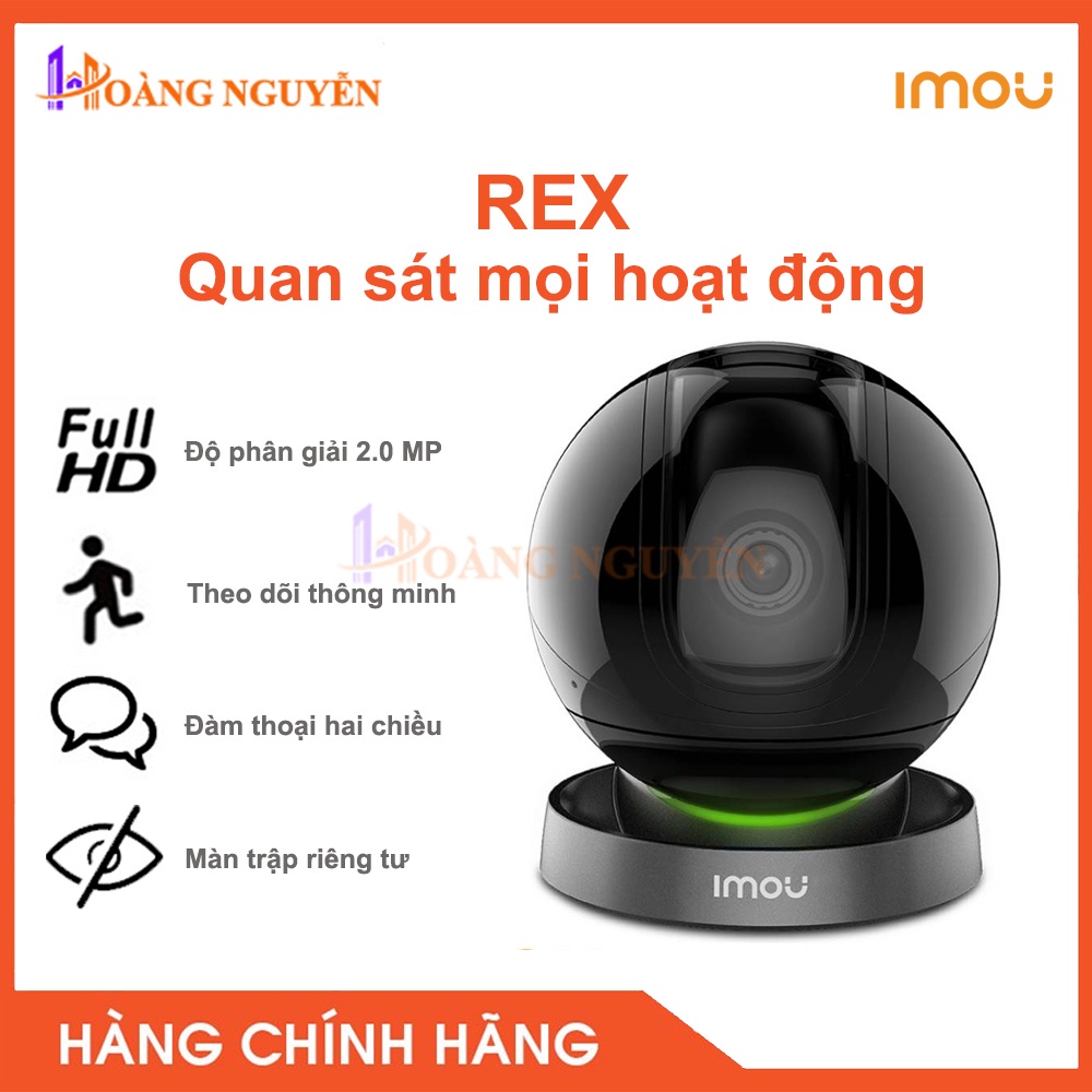 [NHÀ PHÂN PHỐI] Camera IP Dahua Imou Rex IPC-A26LP 1080P FHD Wifi - Đàm Thoại Hai Chiều, Tự Động 360 Độ, Theo Dõi Thông