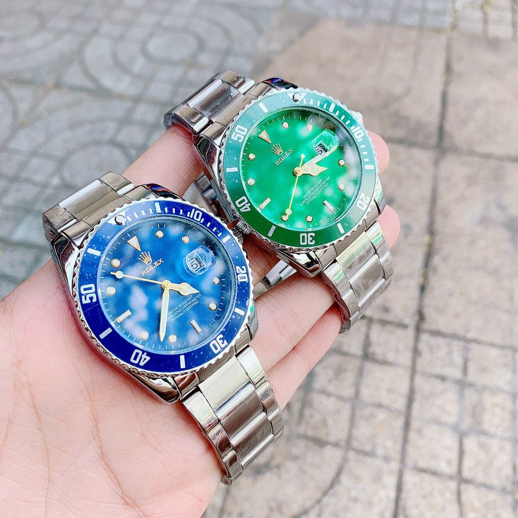 Đồng hồ Nam rolex dây thép không gỉ, tặng box- Dong.ho.rolex (mặt xanh) | BigBuy360 - bigbuy360.vn