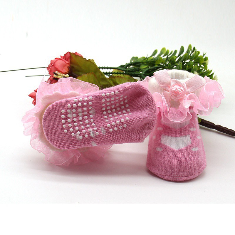 Vớ Lưới Tutu Thêu Hoa Cho Bé Gái