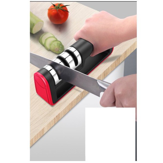 Dụng Cụ Nhà Bếp Bộ Mài Dao Kéo Cầm Tay 3 Cấp Độ Dụng Cụ Mài Dao Đa Năng Tiện Lợi