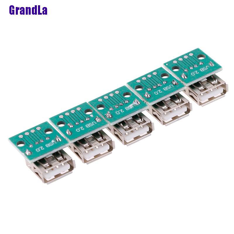 Set 5 Bảng Mạch Kết Nối Usb Loại A Cái Sang Dip 2.54mm Pcb