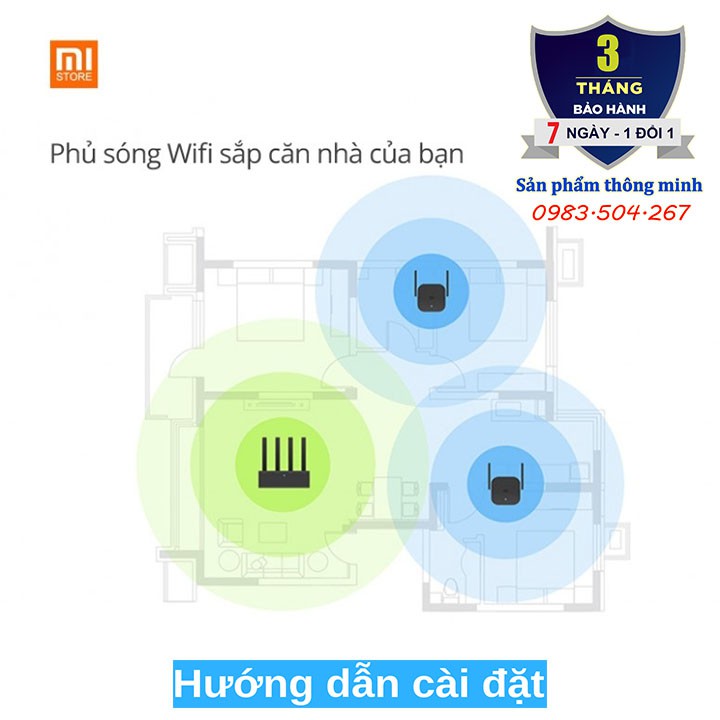 Kích sóng Xiaomi Wifi Repeater Pro | BigBuy360 - bigbuy360.vn