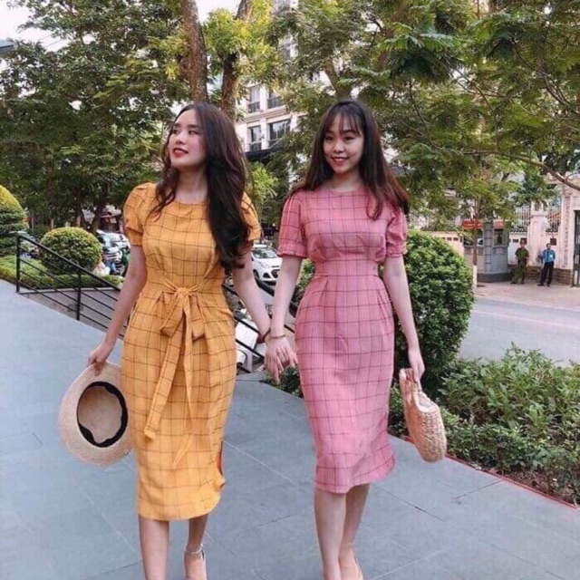 Đầm maxi Tay phồng