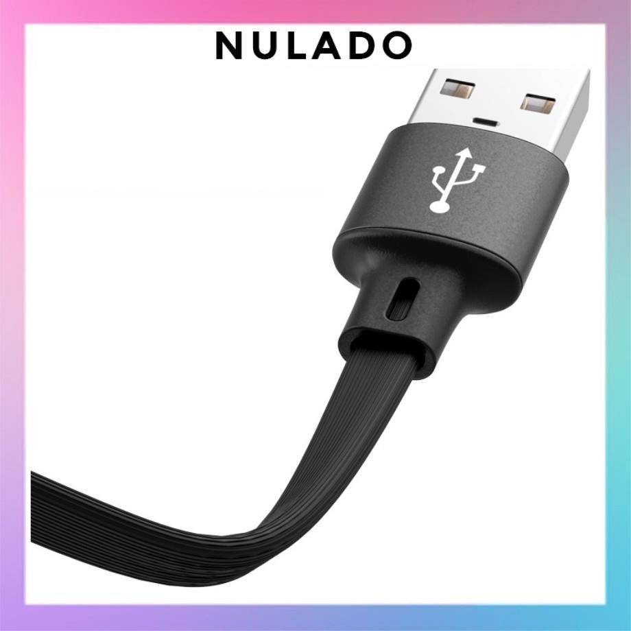Cáp sạc iPhone Lightning – Type C – Micro USB loại ngắn 25 cm mẫu 1 NULADO
