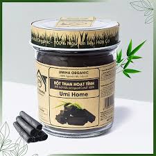 Bột Than Hoạt Tính Hữu Cơ UHIMA 135gr ,Làm Trắng Răng Sạch Mảng Bám