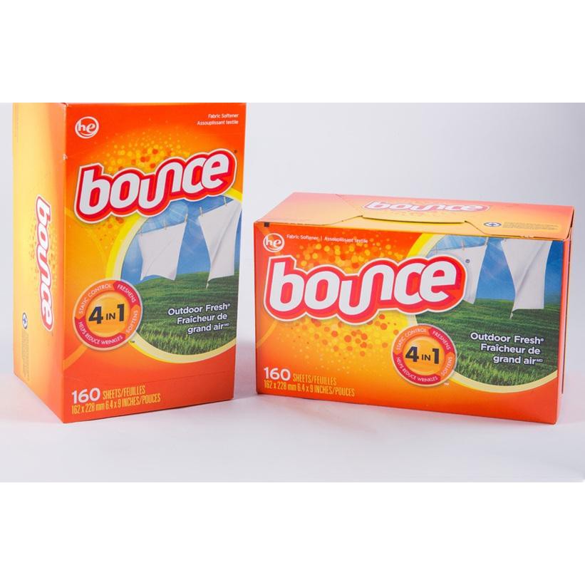 Giấy thơm quần áo Bounce 160 lá (hàng Mỹ) - có tách lẻ 40 tờ